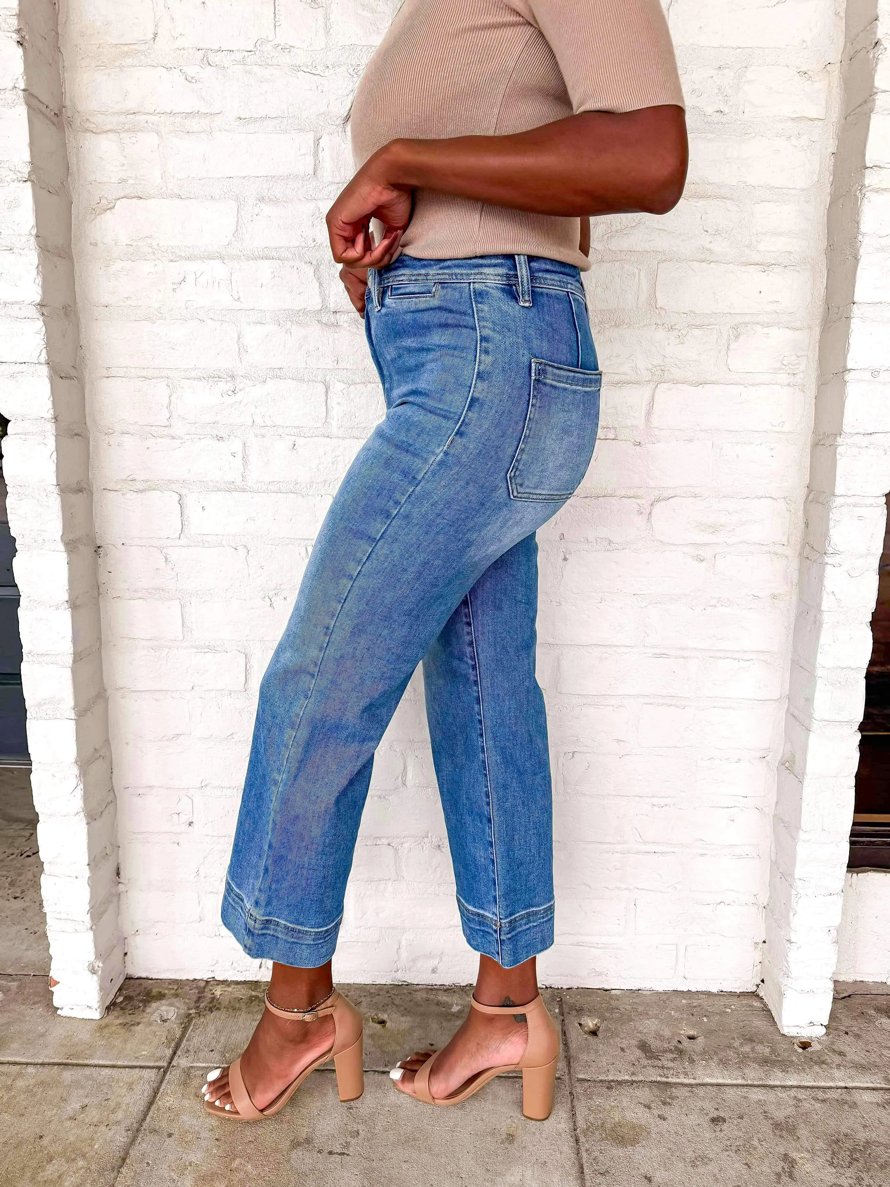 Rise Above Crop Denim Jean