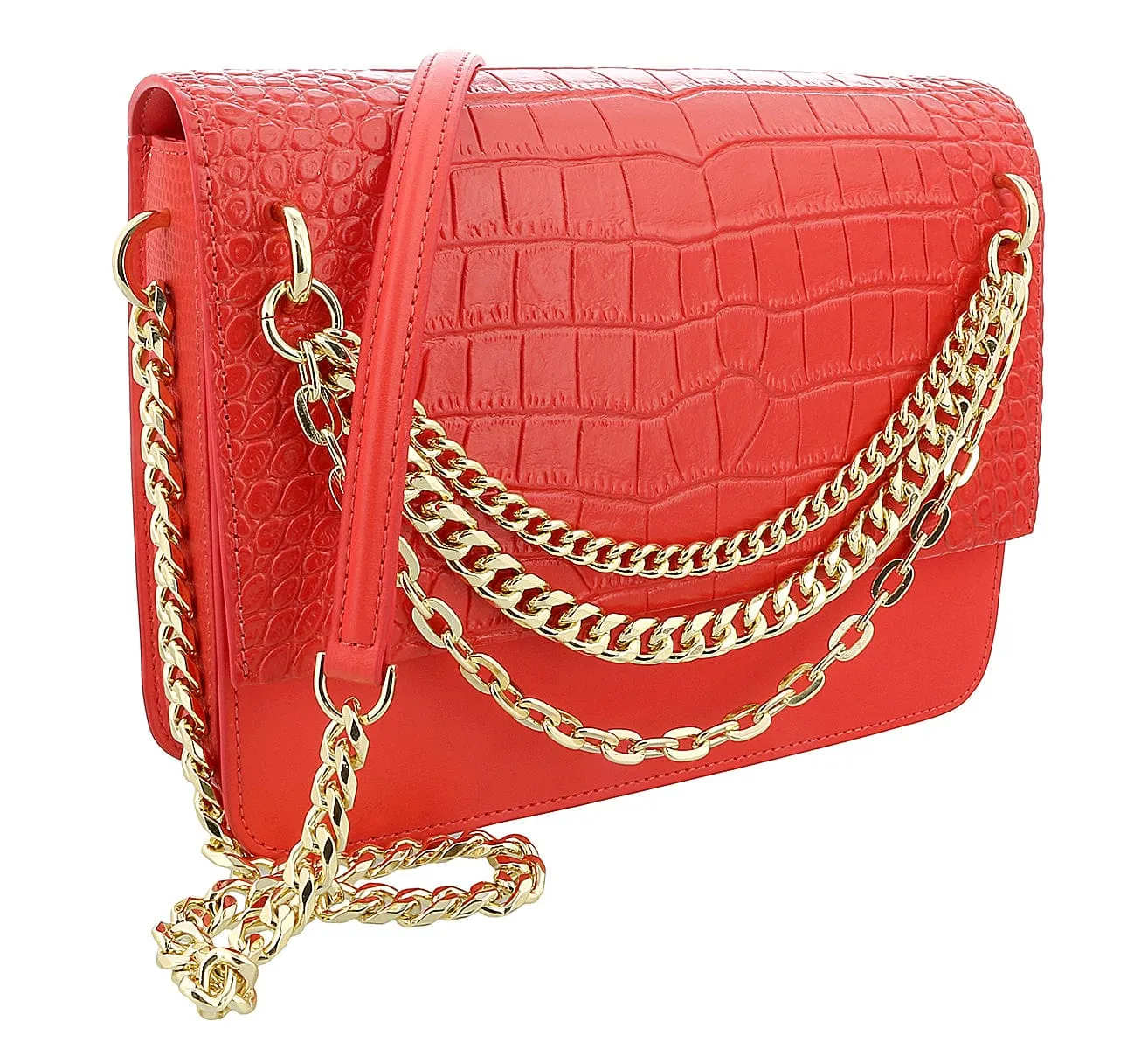 Roberto Cavalli Class Coral Large Milano Shoulder Bag
