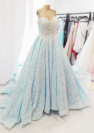Royal ice queen blue wedding
