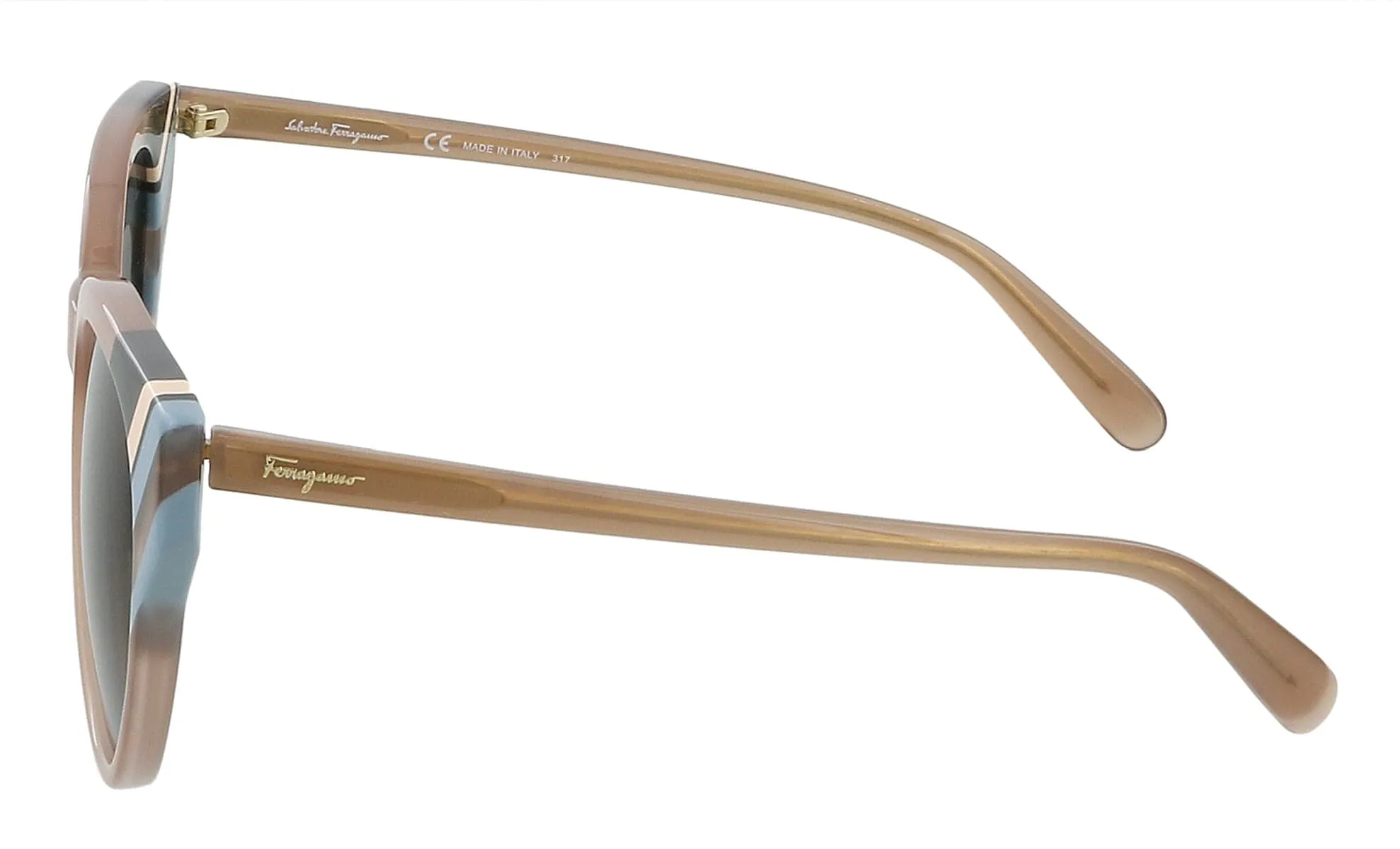 Salvatore Ferragamo SF883SA 294 Opaline  Round Sunglasses