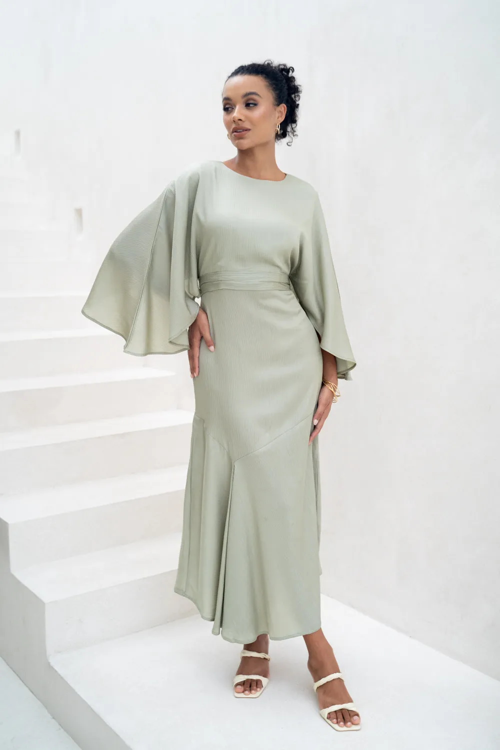 Serene Sage Dress