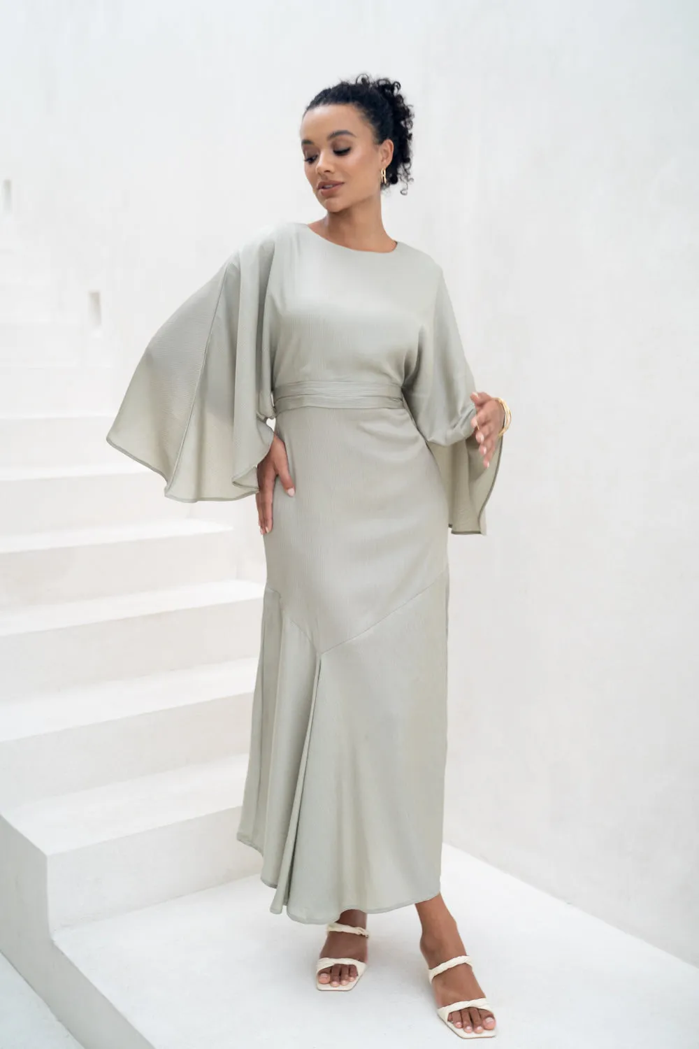Serene Sage Dress
