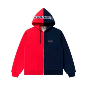 SPANDEX LOGO ZIP HOODIE