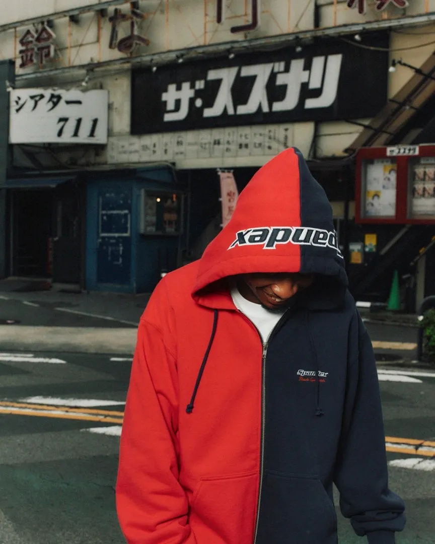 SPANDEX LOGO ZIP HOODIE