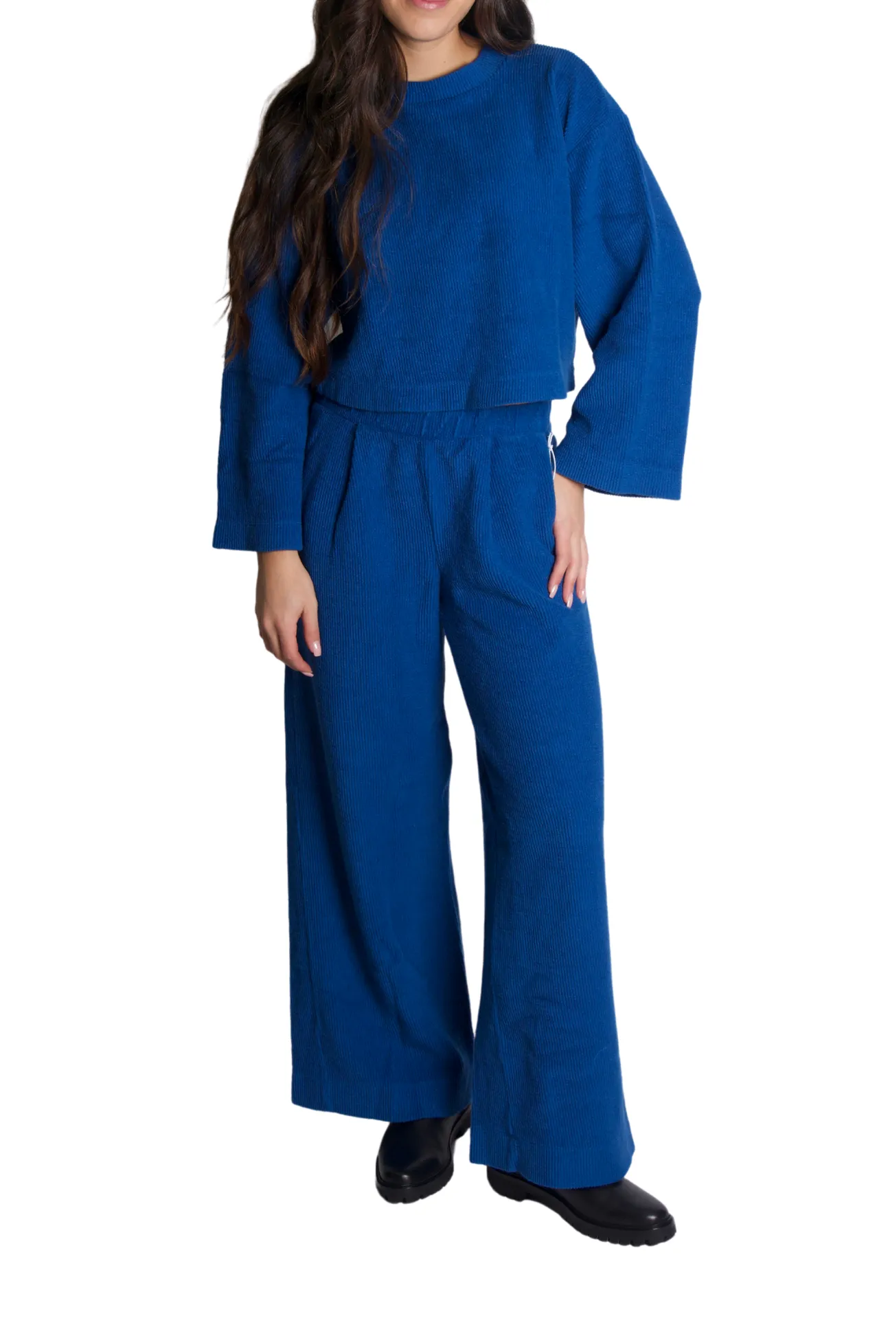 Stateside Jasper Knit Cord Wide Leg Trouser