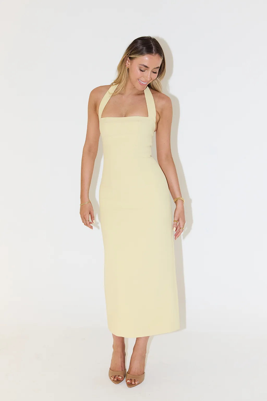 The Ultimate Muse Halter Neck Midi Dress
