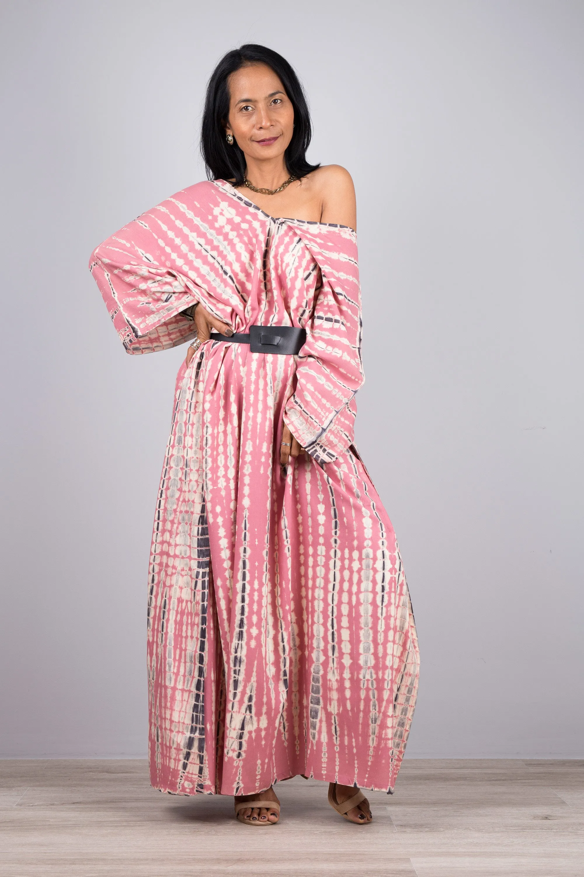 Tie dye kaftan, Beach dress, Long Maxi dress, resort Kaftan, Summer kaftan