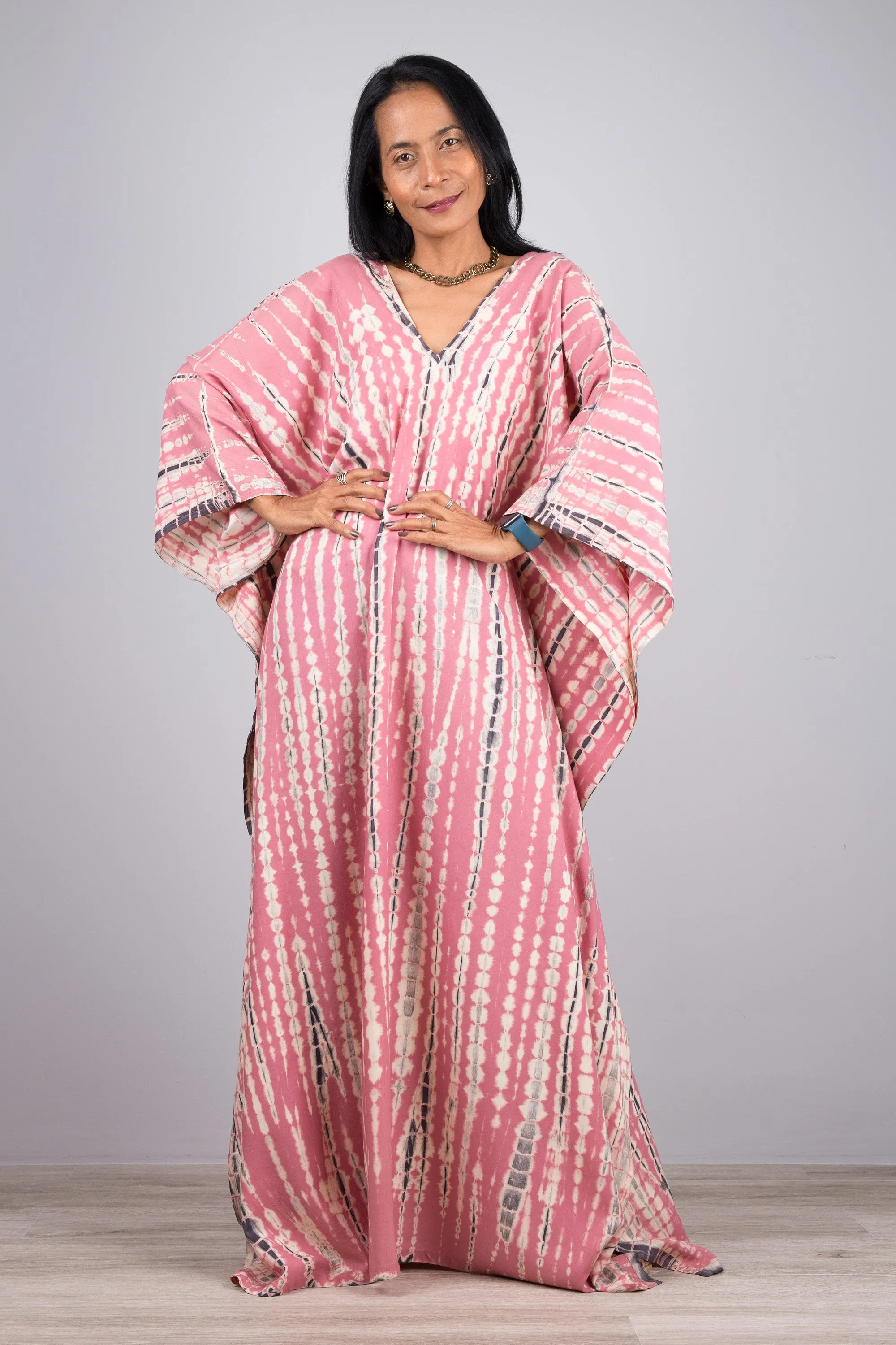 Tie dye kaftan, Beach dress, Long Maxi dress, resort Kaftan, Summer kaftan