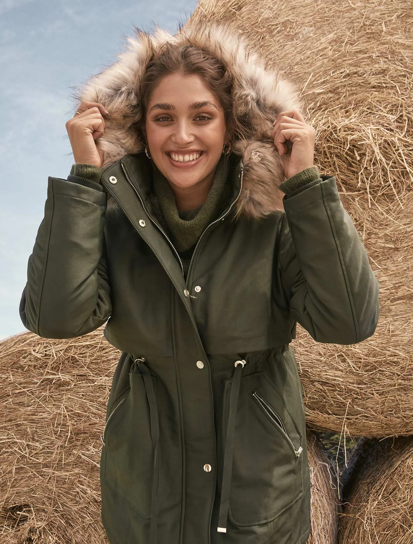 Valerie Curve Long Parka