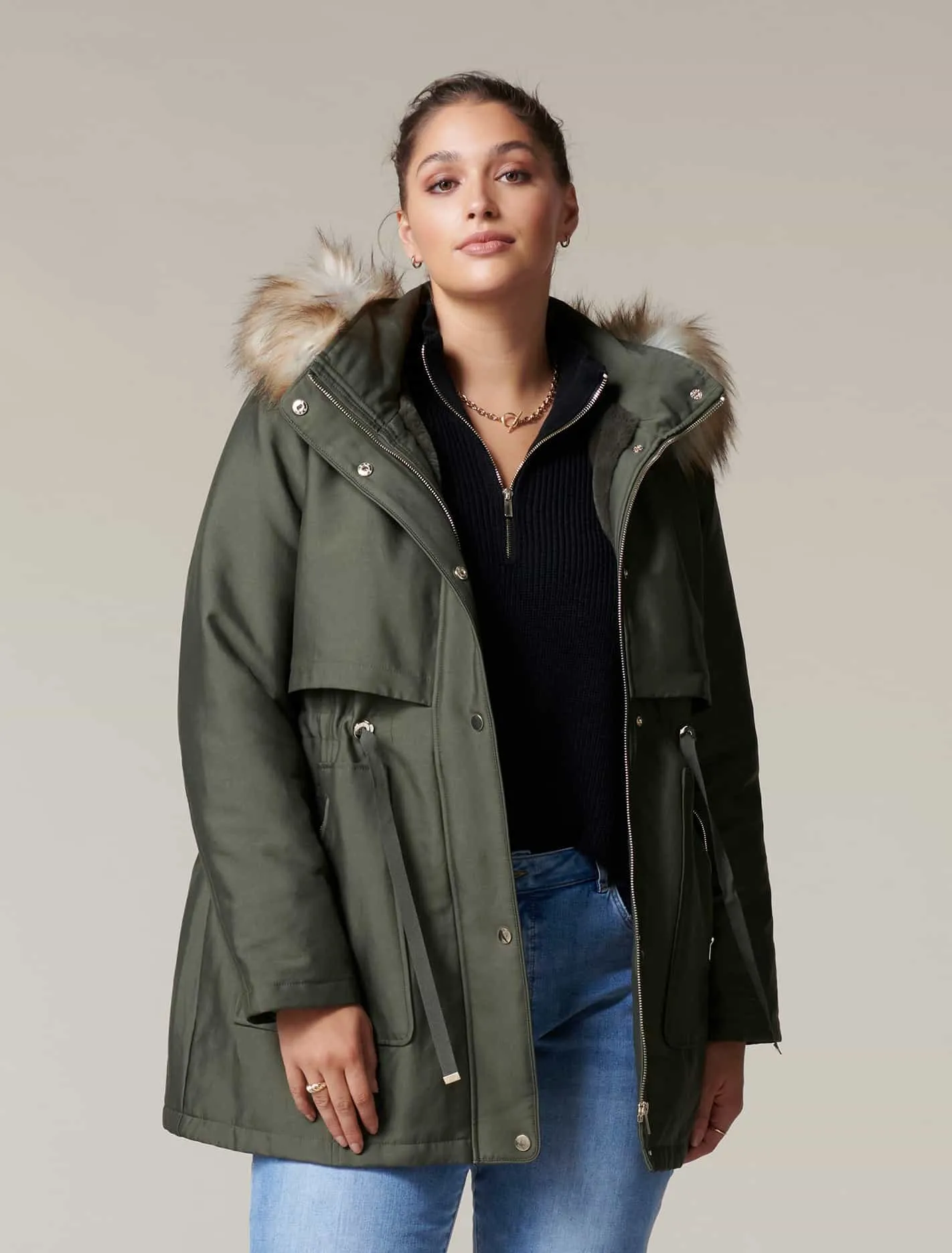 Valerie Curve Long Parka