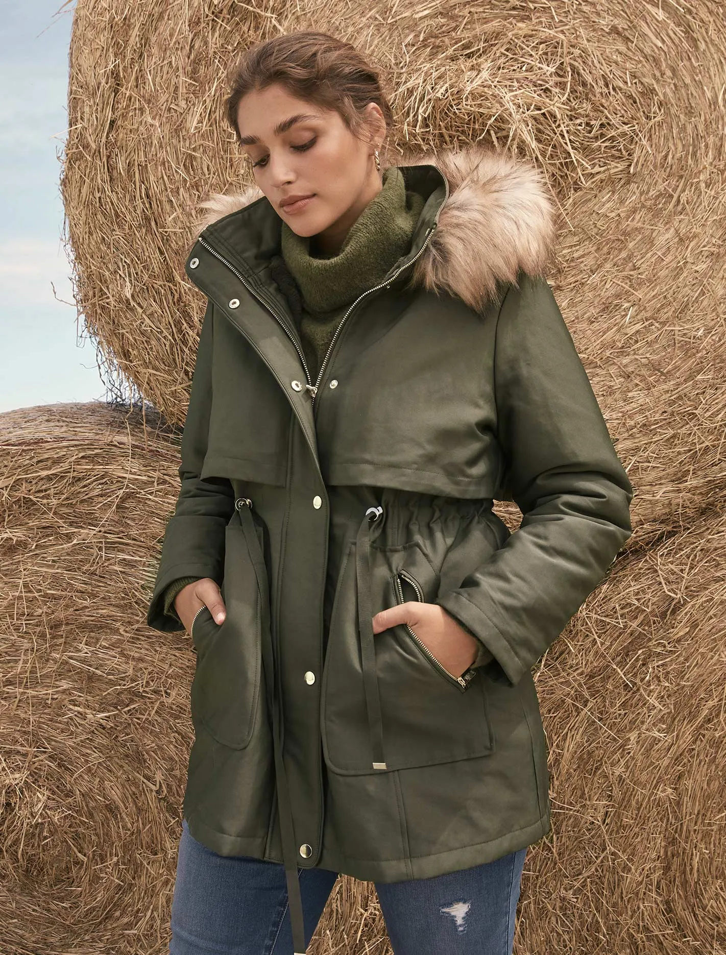 Valerie Curve Long Parka