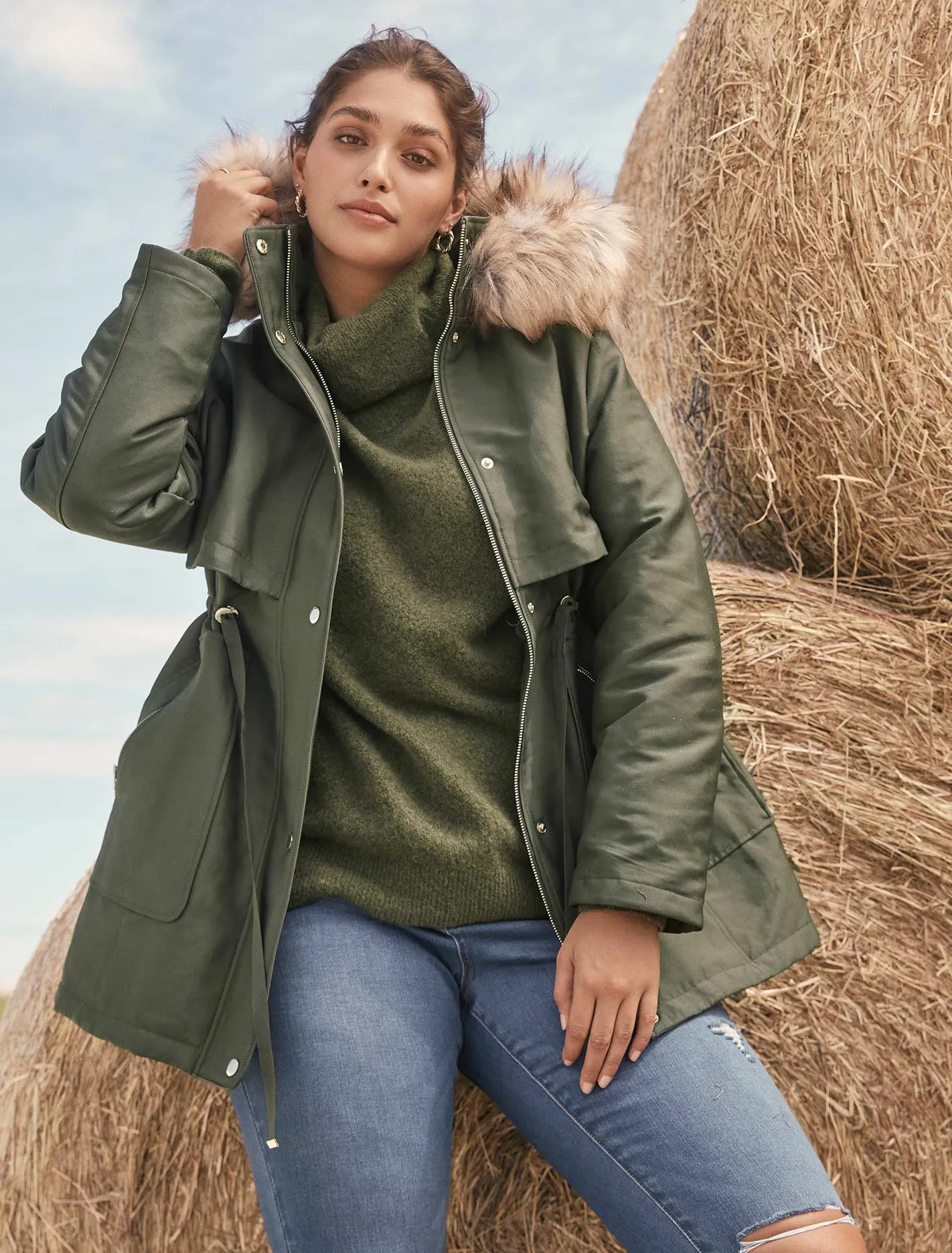 Valerie Curve Long Parka