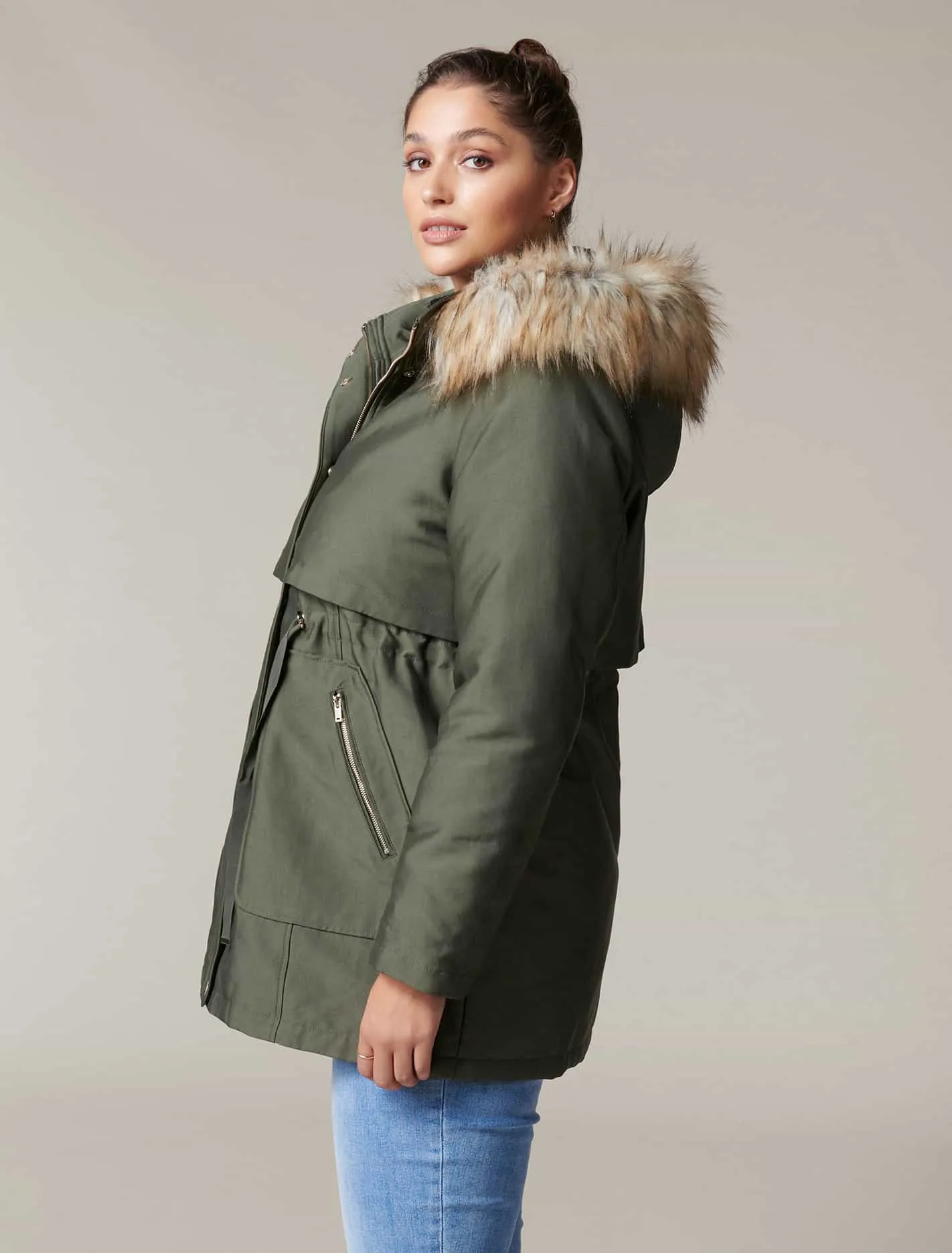 Valerie Curve Long Parka