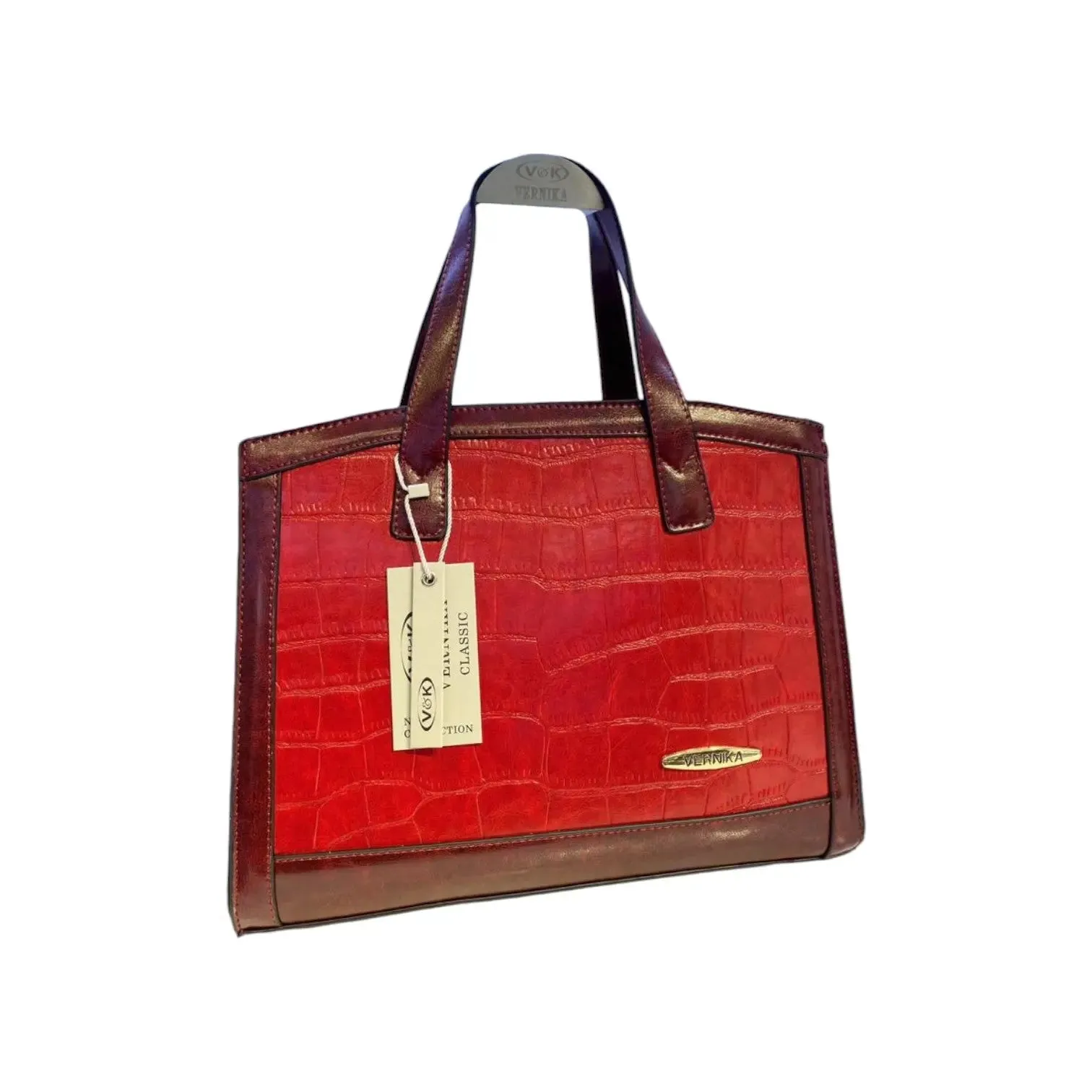 Vernika Crocodile Embossed Tote Bag
