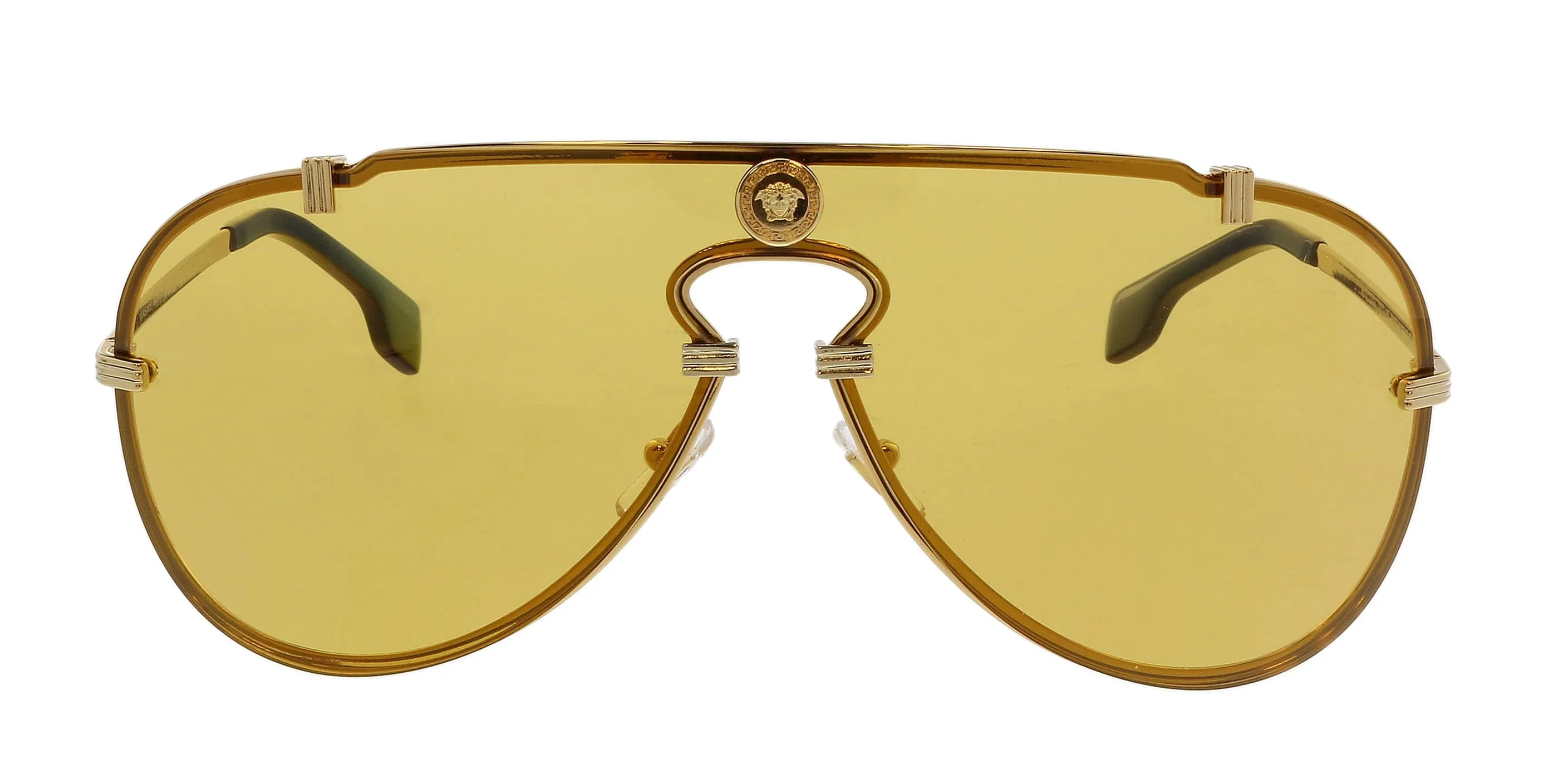 Versace 0VE2243 100285 Aviator Gold Gold Sunglasses