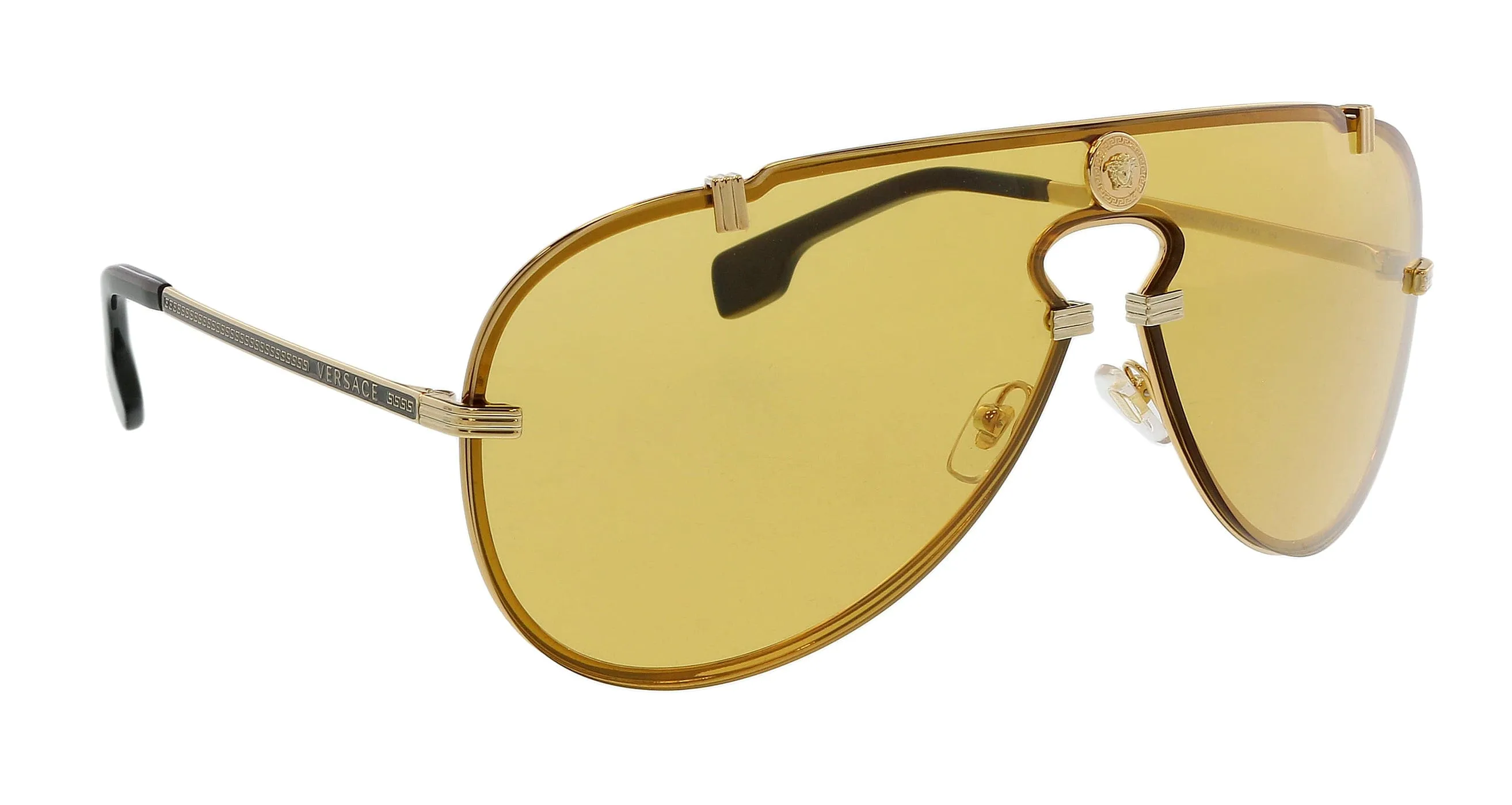 Versace 0VE2243 100285 Aviator Gold Gold Sunglasses