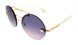 Versace 0VE2244 1002I6 Gold Round Sunglasses
