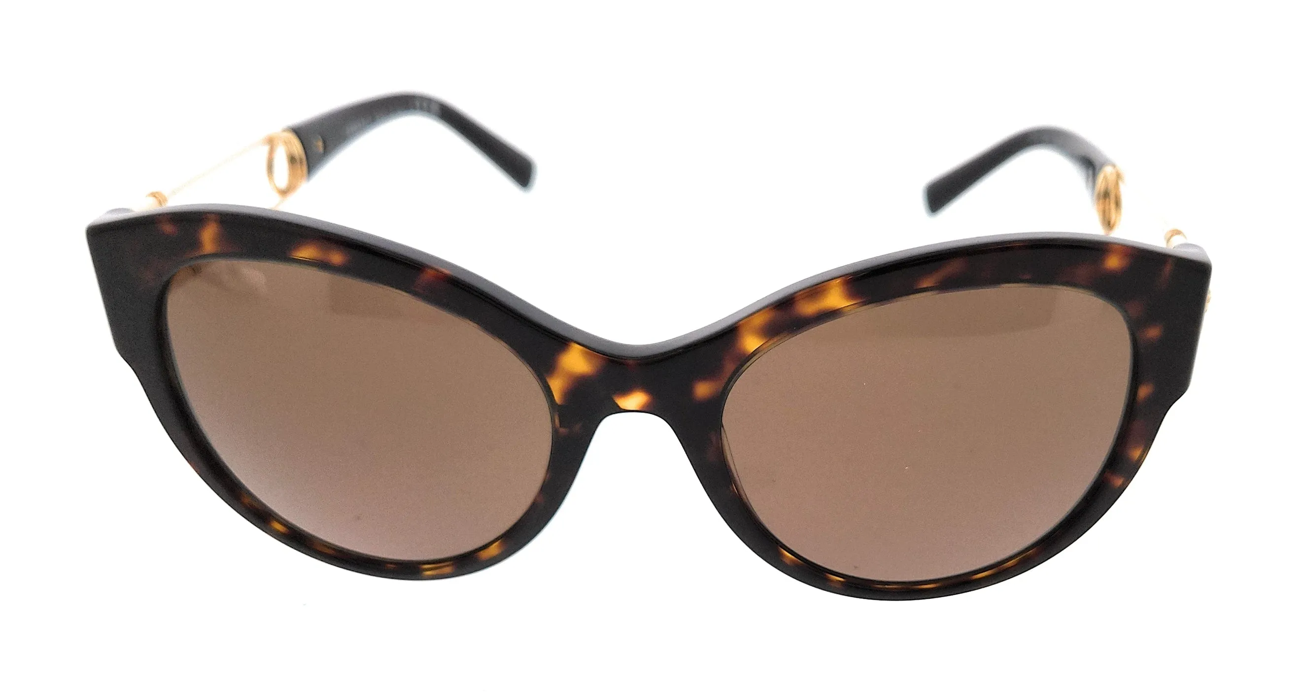 Versace 0VE4389 108/73 Havana Cat Eye Sunglasses
