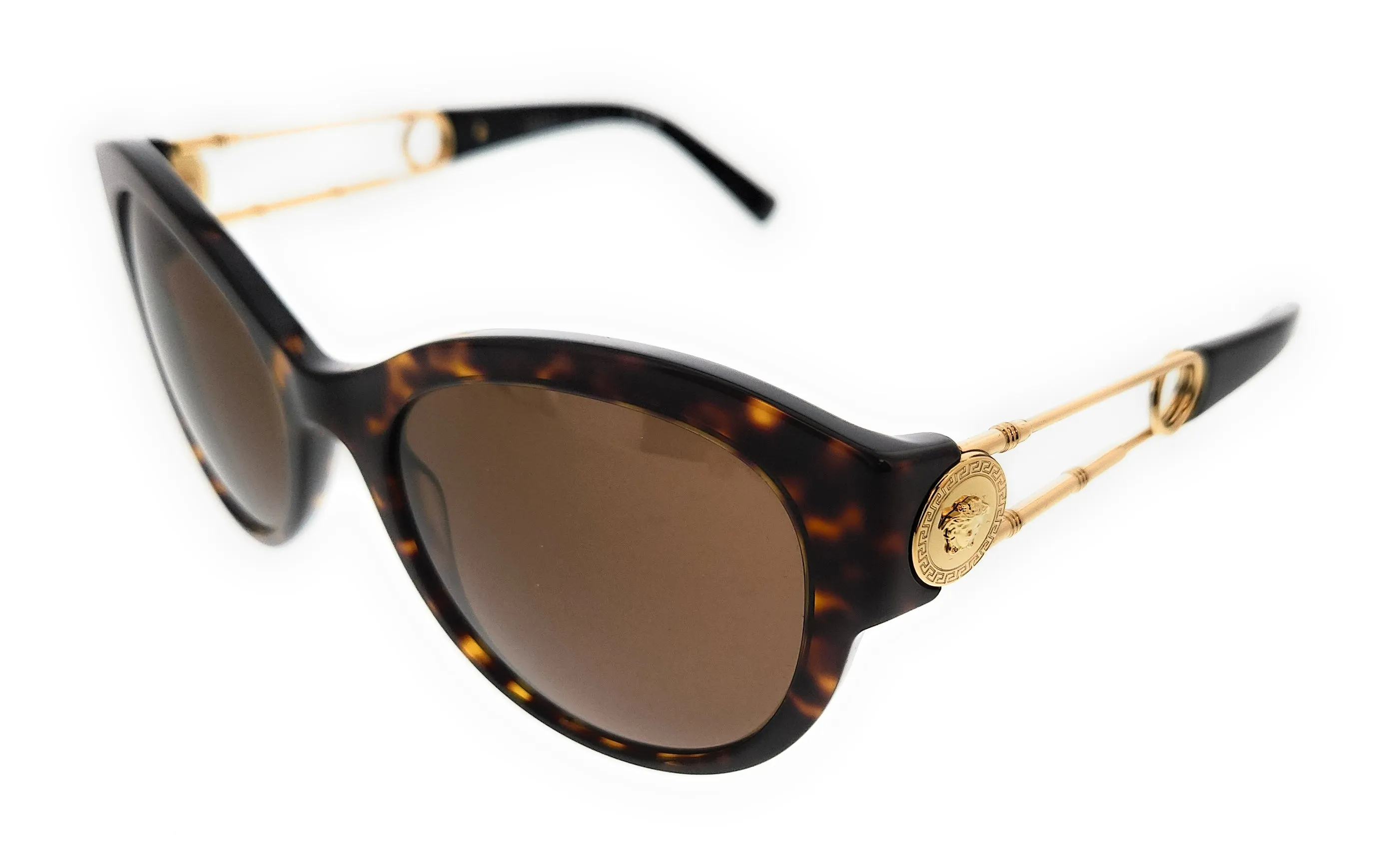 Versace 0VE4389 108/73 Havana Cat Eye Sunglasses