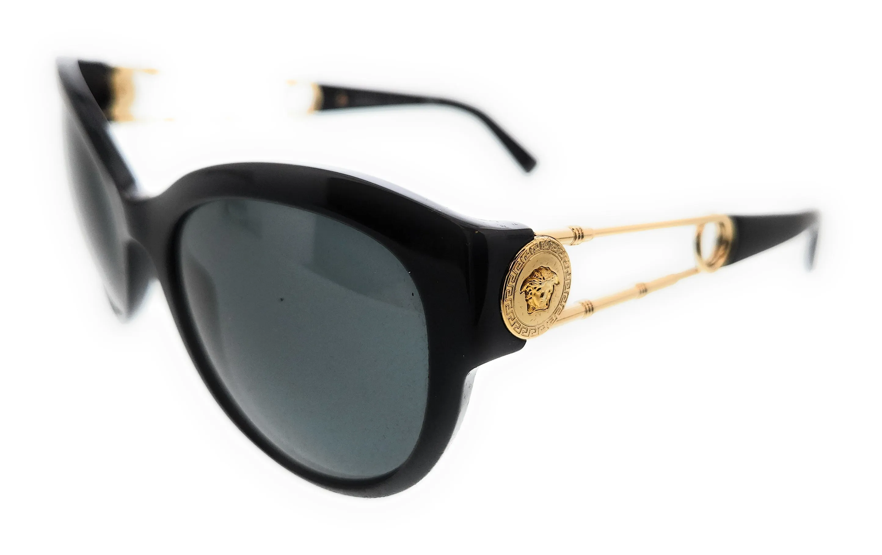 Versace 0VE4389 GB1/87 Black Cateye Full Rim Sunglasses