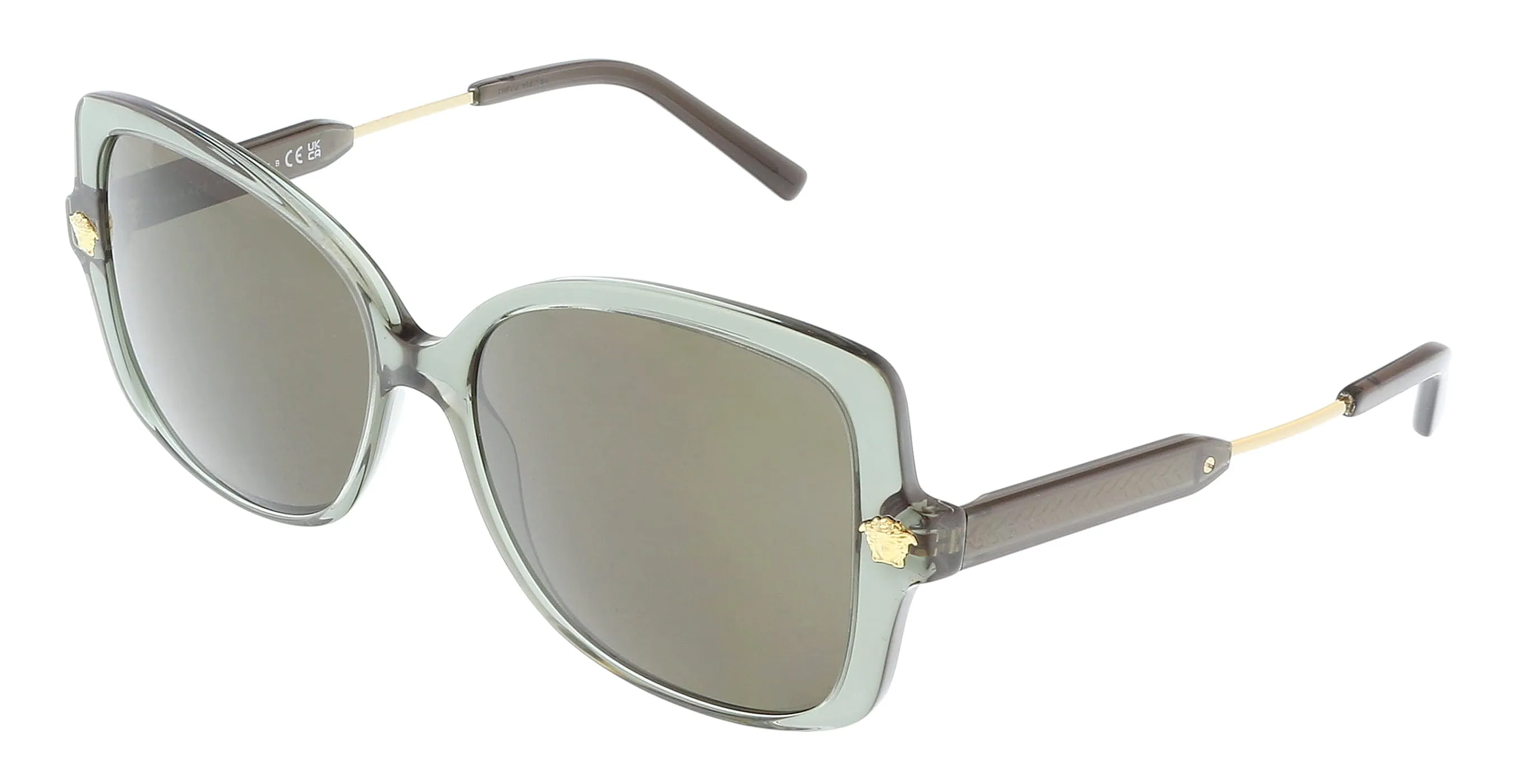 Versace 0VE4390 5338/3 Transparent Black Butterfly Full Rim Sunglasses