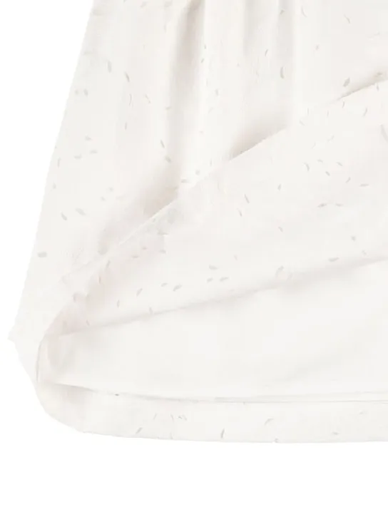 Versace   Barocco poplin eyelet lace dress 