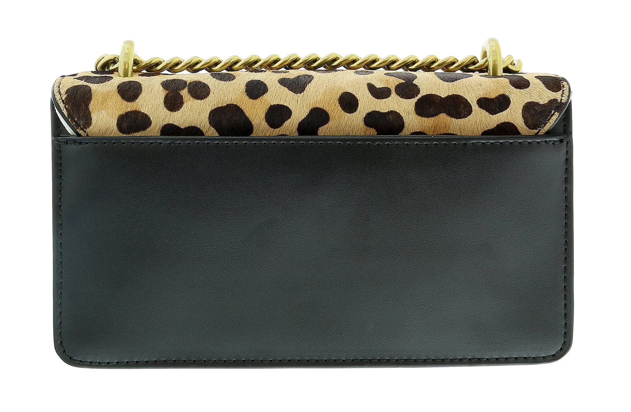 Versace Jeans Couture Animal Print  Signature Structured Medium Shoulder Bag