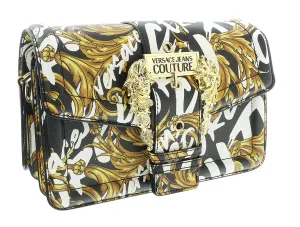 Versace Jeans Couture Small Black/Gold Baroque Buckle Shoulder bag