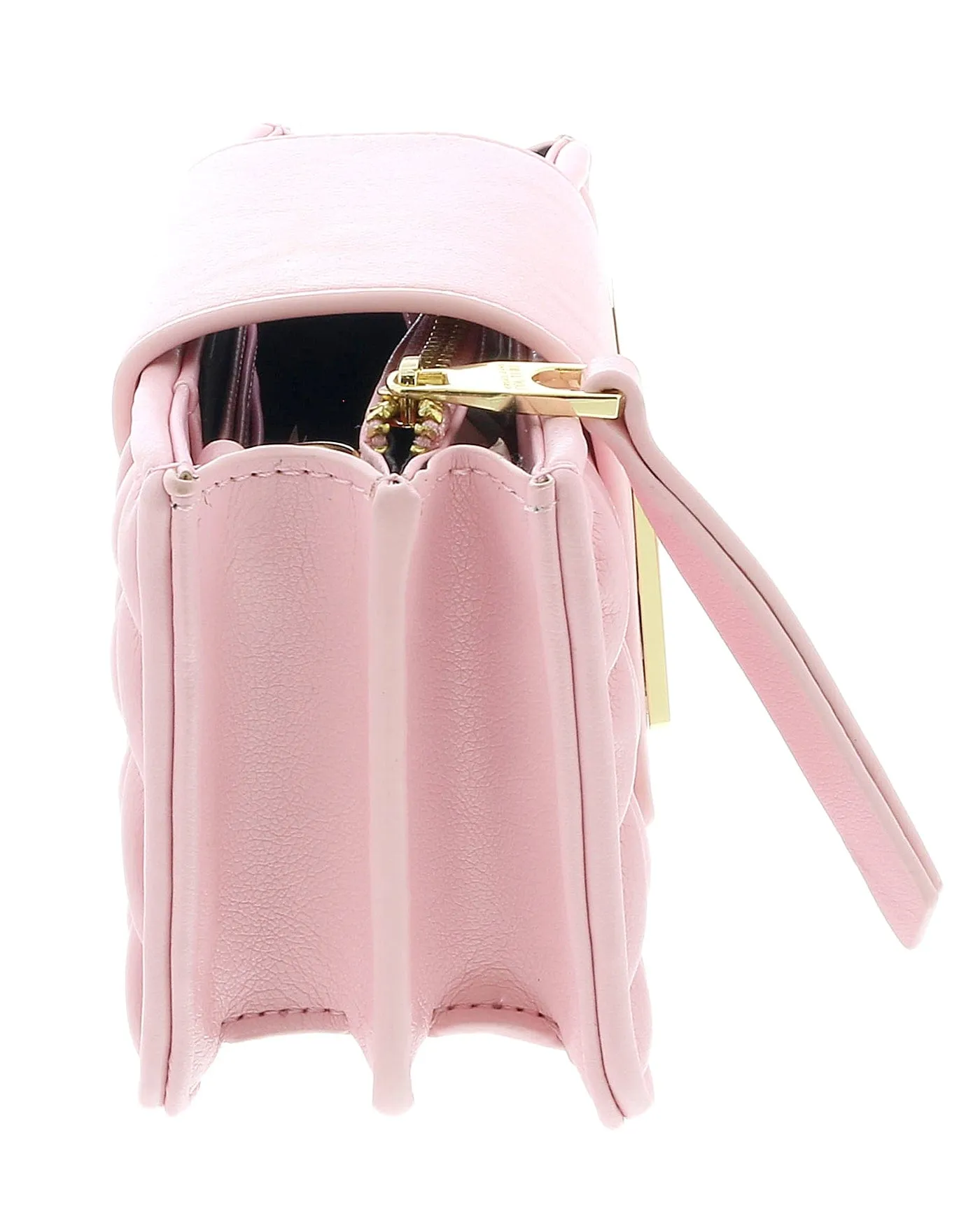 Versace Jeans Couture Small Pink Braided Mini Crossbody Bag