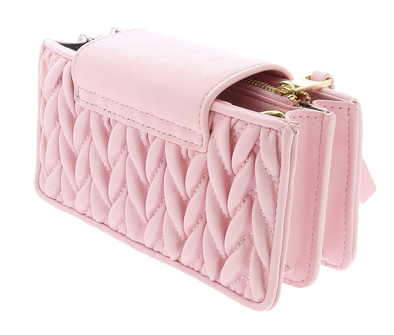 Versace Jeans Couture Small Pink Braided Mini Crossbody Bag