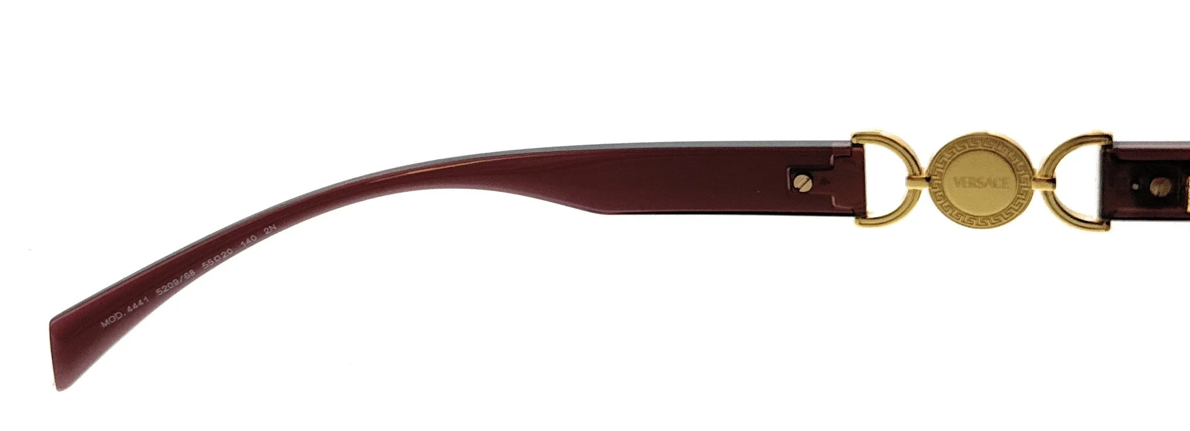 Versace VE4441 520968  Transparent Violet Square Sunglasses