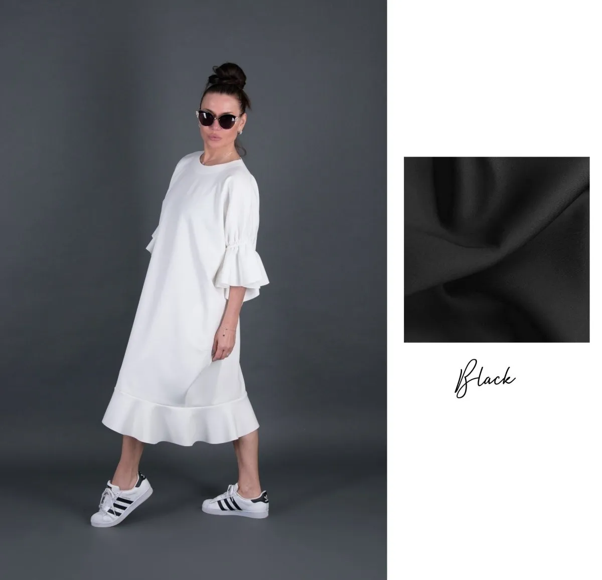 White Neoprene Dress ESIL
