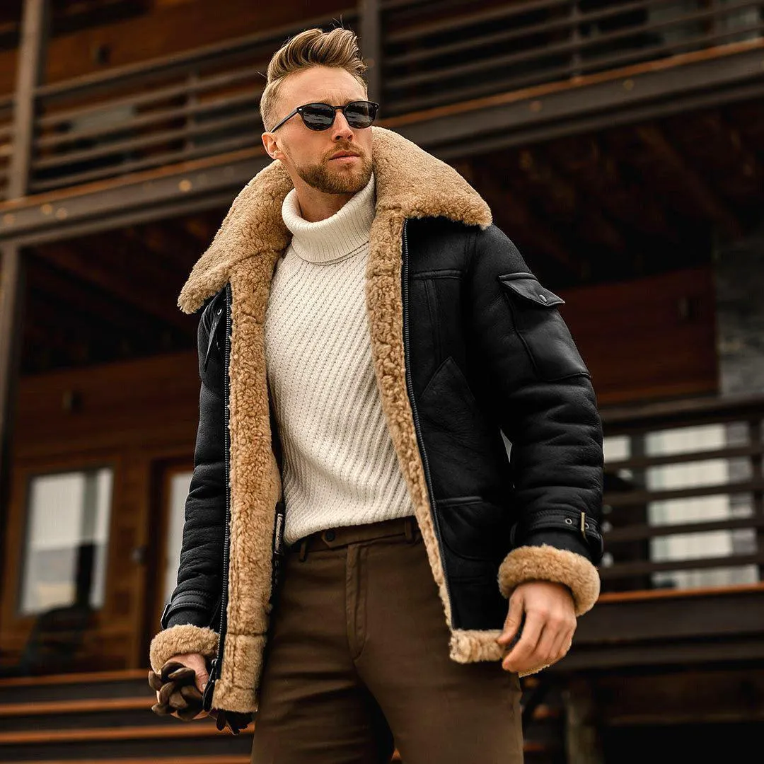 Winter Warm Fur Collar Coat