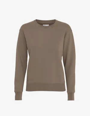 Women Classic Organic Crew - Warm Taupe