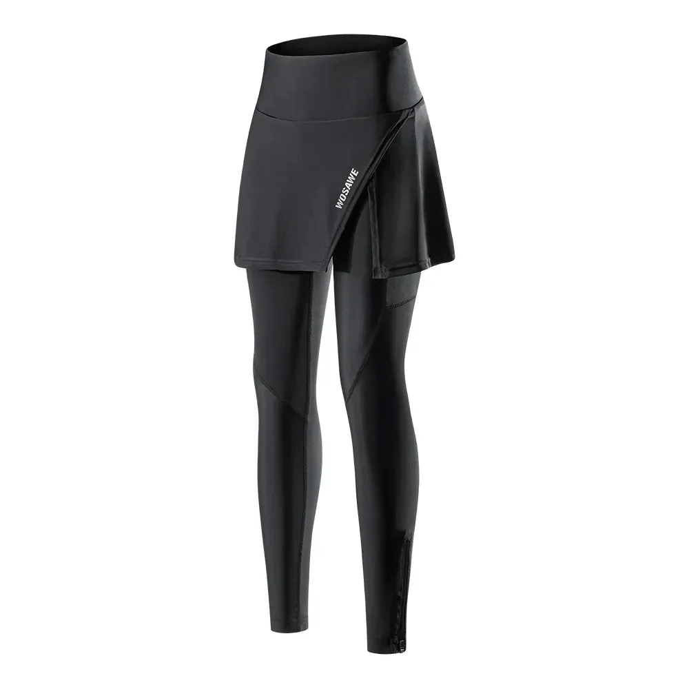 Women's Cycling Pants Summer Bicycle Long Pants MTB Bike Tights with Shockproof 3D Padded Riding Leggings Sports Trousers