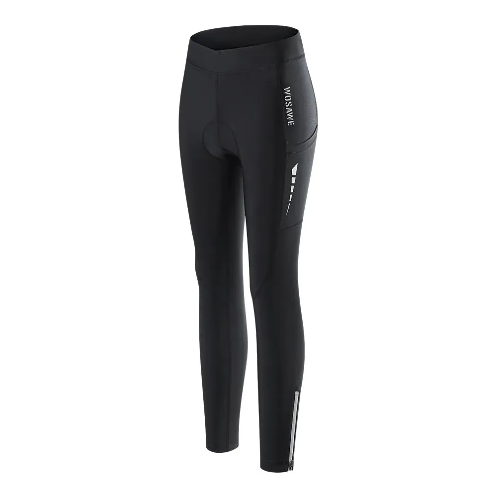 Women's Cycling Pants Summer Bicycle Long Pants MTB Bike Tights with Shockproof 3D Padded Riding Leggings Sports Trousers