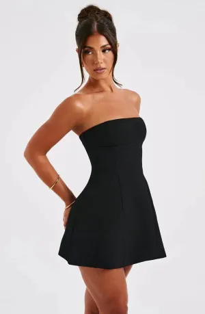 Women’s Strapless Mini Dress - Sleeveless Summer Essential