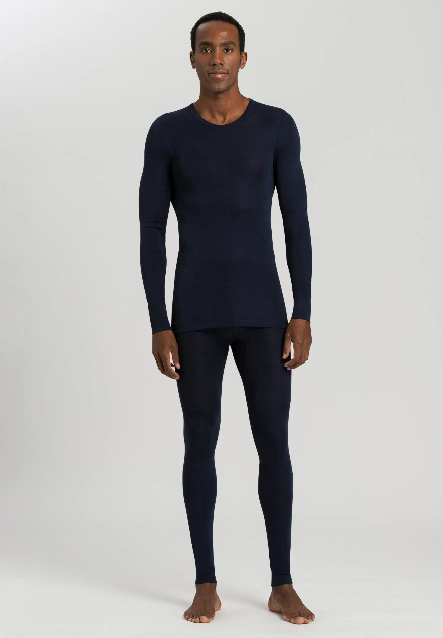 Woolen Silk M Wool and Silk Leggings | Deep Navy 73412-1610